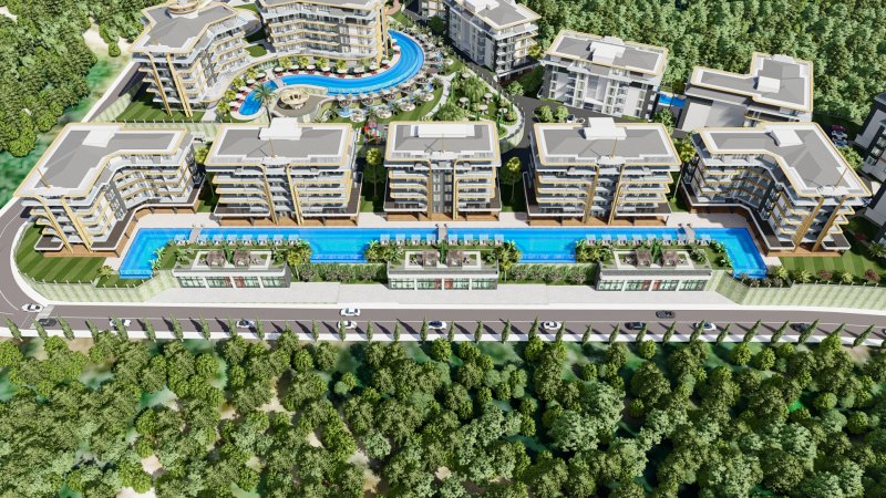 Alanya Kestel On Numara 1+1 Satılık Daire