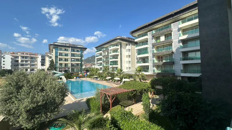 Havsvy 1+1 lägenhet i Alanya