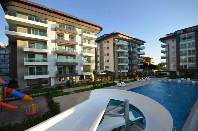 Havsvy 1+1 lägenhet i Alanya
