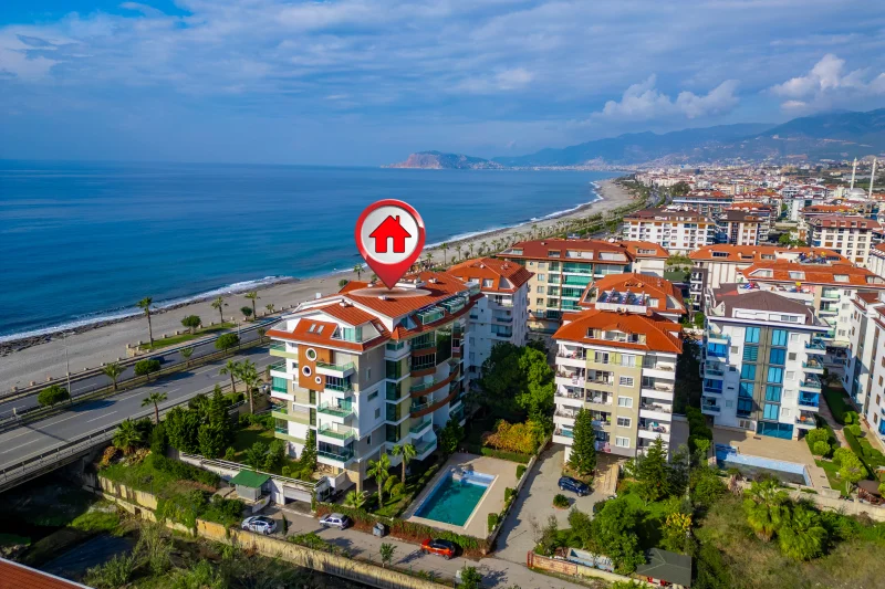 Alanya, Verkauf von 1+1 Wohnung im Moda Apartment