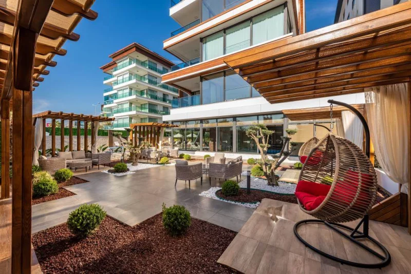 Alanya, Arnelya Beach Residence'ta 4+1 Daire